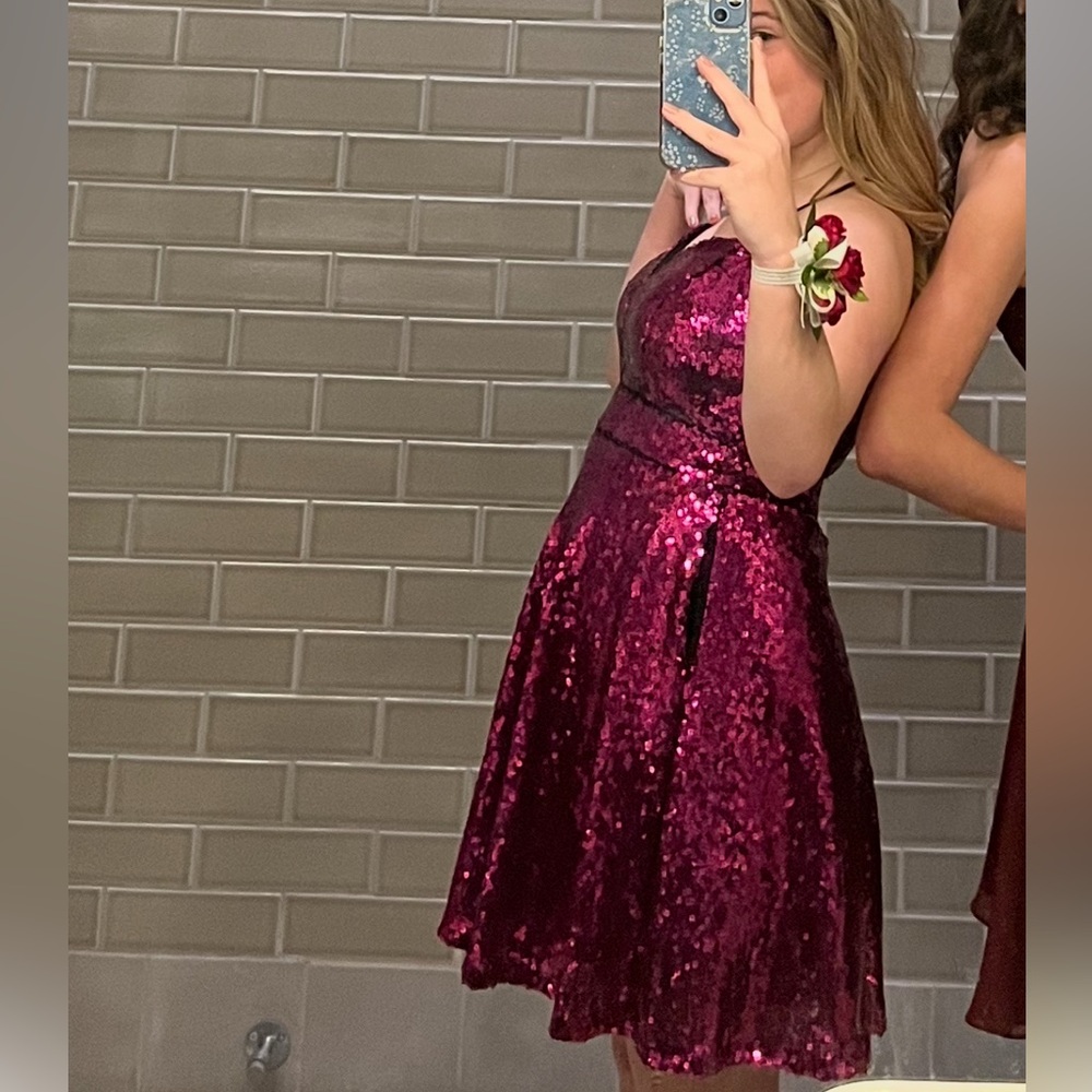 Pink Sequin Dress
